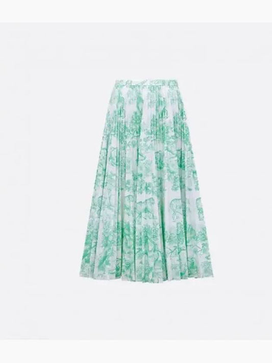 Riviera pleated midi skirt 442J04A3402 X0864 - DIOR - BALAAN 1