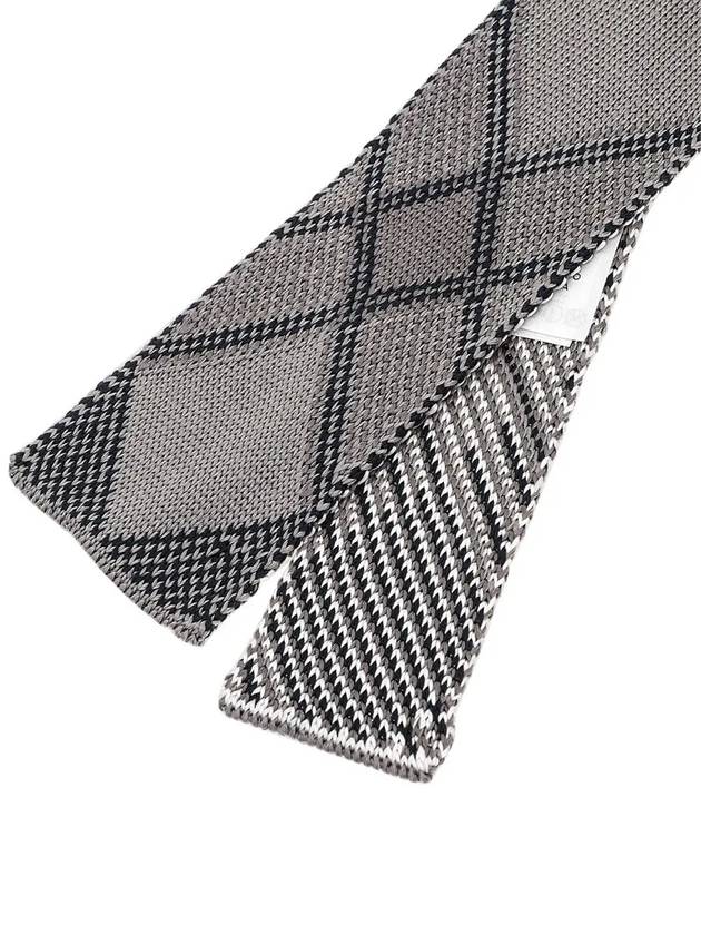 Silk Knit Tartan Jacquard Tie MNL048K Y4003 035 - THOM BROWNE - BALAAN.