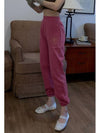 woman jogger pantsdusty pink women's brushed jogger pantsdusty pink - VIBEREEN - BALAAN 6