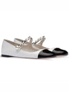 Patent Leather Ballerina Black White - MIU MIU - BALAAN 2