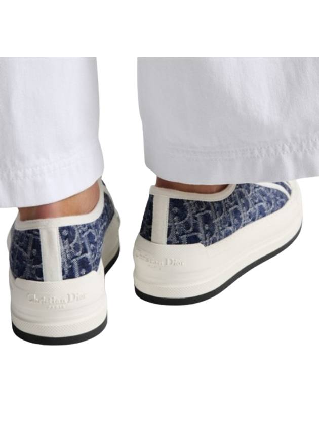 Walk'n'Dior Platform Cotton Low Top Sneaker Blue - DIOR - BALAAN 9