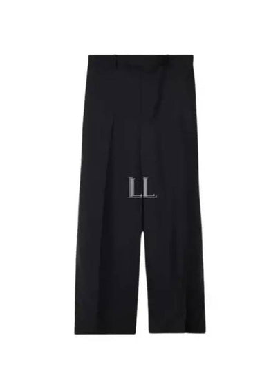 Wool Mohair Straight Pants Black - GUCCI - BALAAN 2