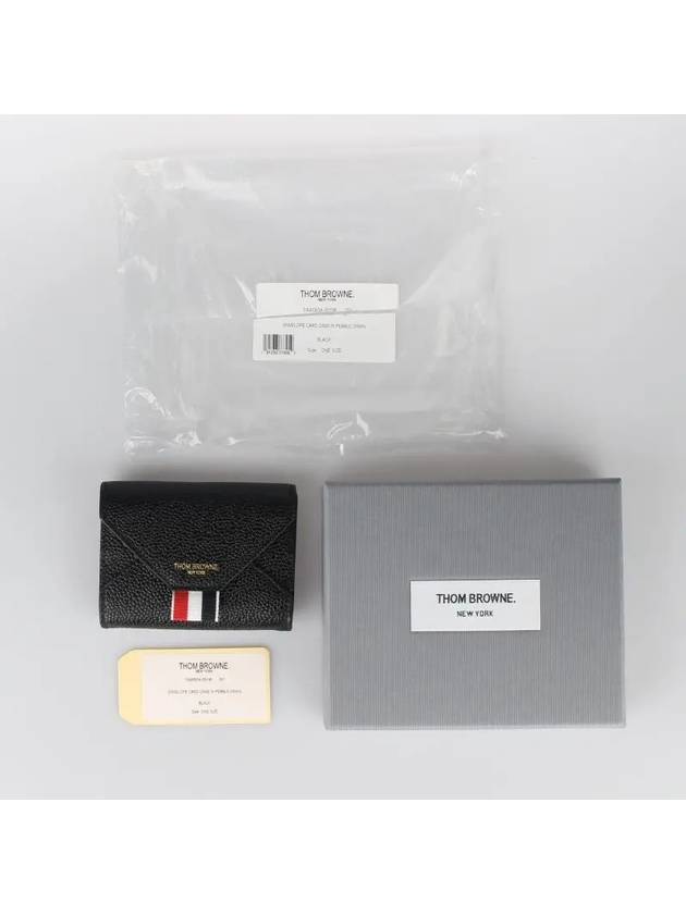 Envelope Card Wallet Black - THOM BROWNE - BALAAN 4