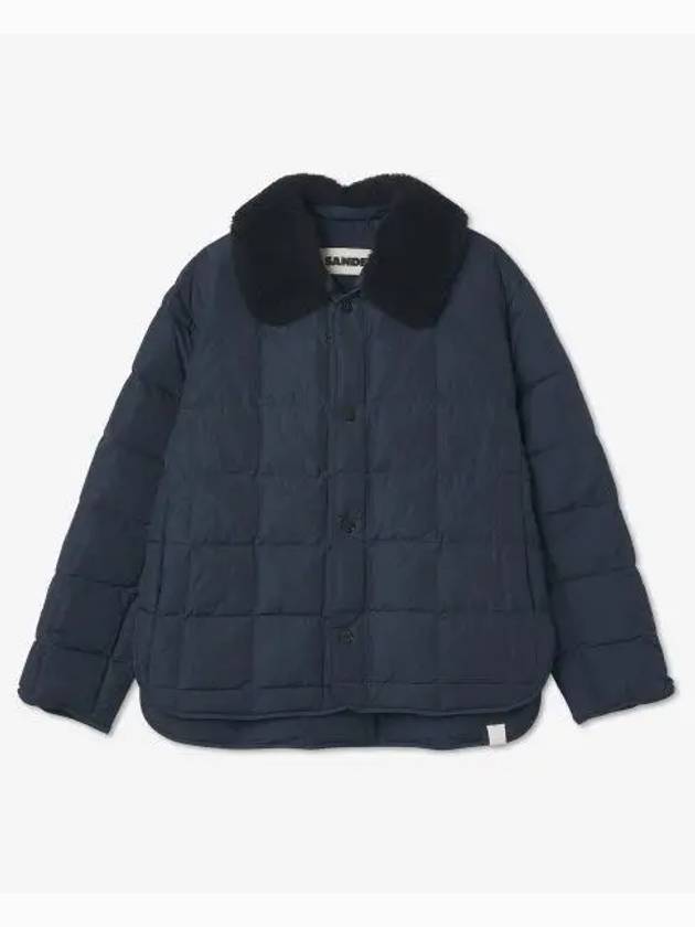 Men's Shearling Down Padded Navy - JIL SANDER - BALAAN 2