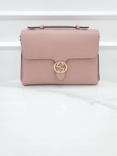 GG interlocking pink top handle chain shoulder bag - GUCCI - BALAAN 2