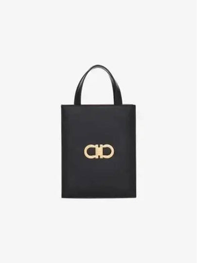 Mini Tote Bag Black - SALVATORE FERRAGAMO - BALAAN 2