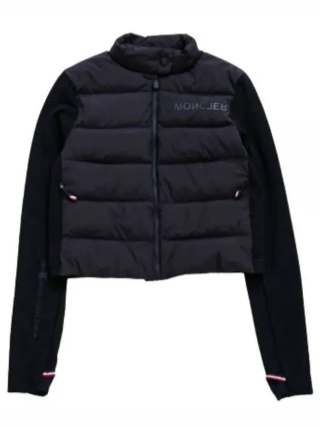 Grenoble contrast detail logo cardigan black - MONCLER - BALAAN 2