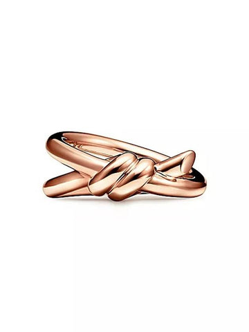 Tiffany Note Double Low Ring Rose Gold 70153475 - TIFFANY & CO. - BALAAN 1