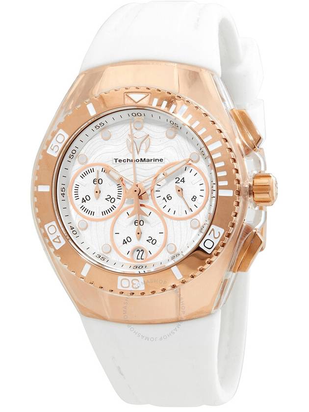 Technomarine Cruise Chronograph Quartz White Dial Ladies Watch TM-120047 - TECHNOMARINE - BALAAN 1