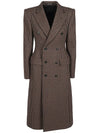 Wool Double Coat Brown - BALENCIAGA - BALAAN 1