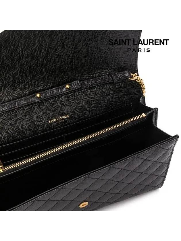 Cassandre Monogram Chain Cross Bag Black - SAINT LAURENT - BALAAN 5