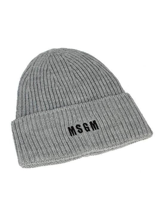 Logo Solid Beanie 3140ML04 217780 94 LIGHT GRAY MGH005gr - MSGM - BALAAN.