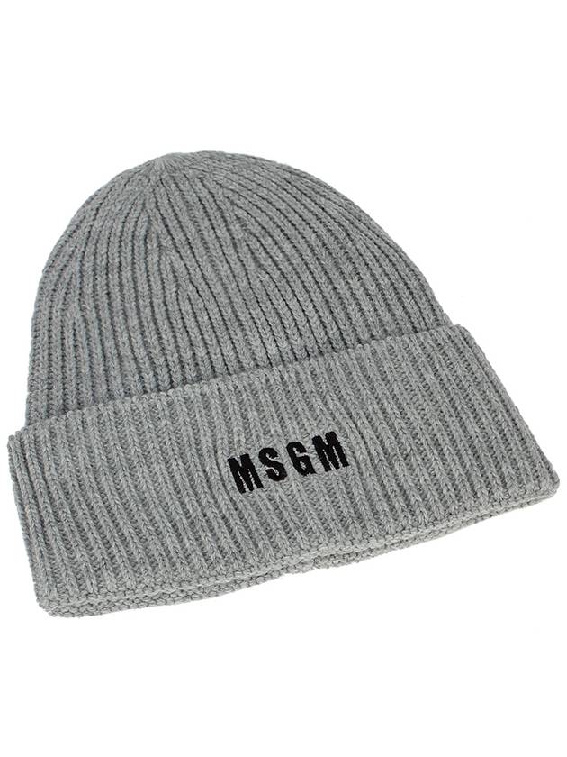 Logo Solid Beanie 3140ML04 217780 94 LIGHT GRAY MGH005gr - MSGM - BALAAN.