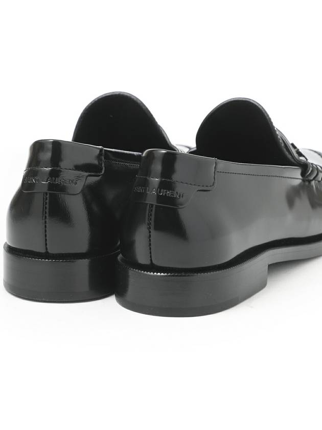 Women's Monogram Le Penny Loafer Black - SAINT LAURENT - BALAAN 5