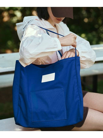 Travel Eco Shoulder Bag BLUE - THE GREEN LAB - BALAAN 1