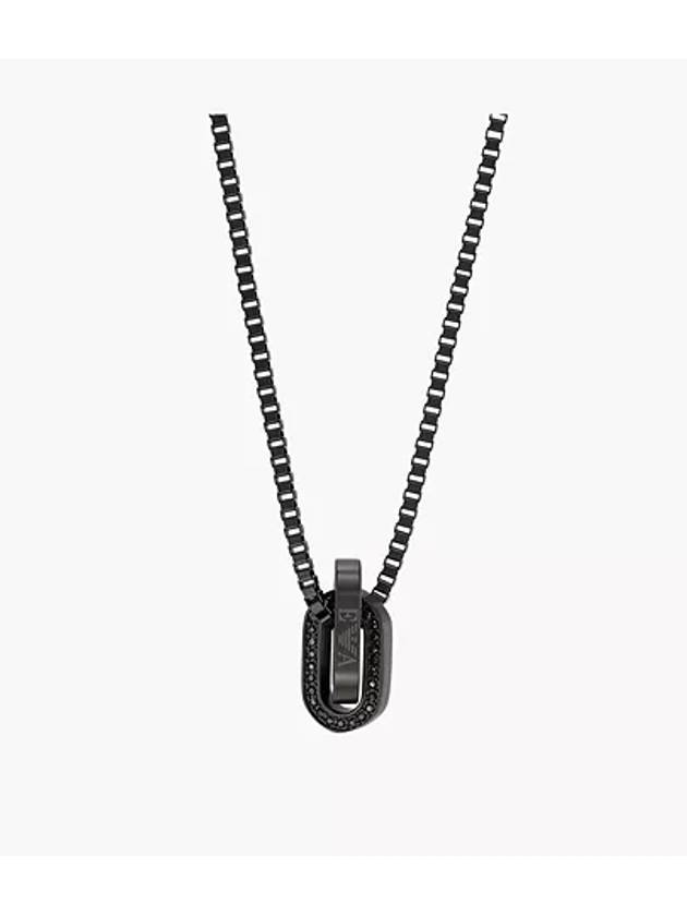 Stainless Steel Chain Necklace Black - EMPORIO ARMANI - BALAAN 1