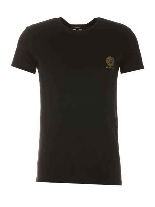 Medusa Logo Print Under Short Sleeve T-Shirt Black - VERSACE - BALAAN 2