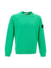 Wappen Patch Crew Neck Sweatshirt Green - STONE ISLAND - BALAAN 2