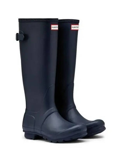 Tall Back Adjustable Wellington Rain Boots Navy - HUNTER - BALAAN 2