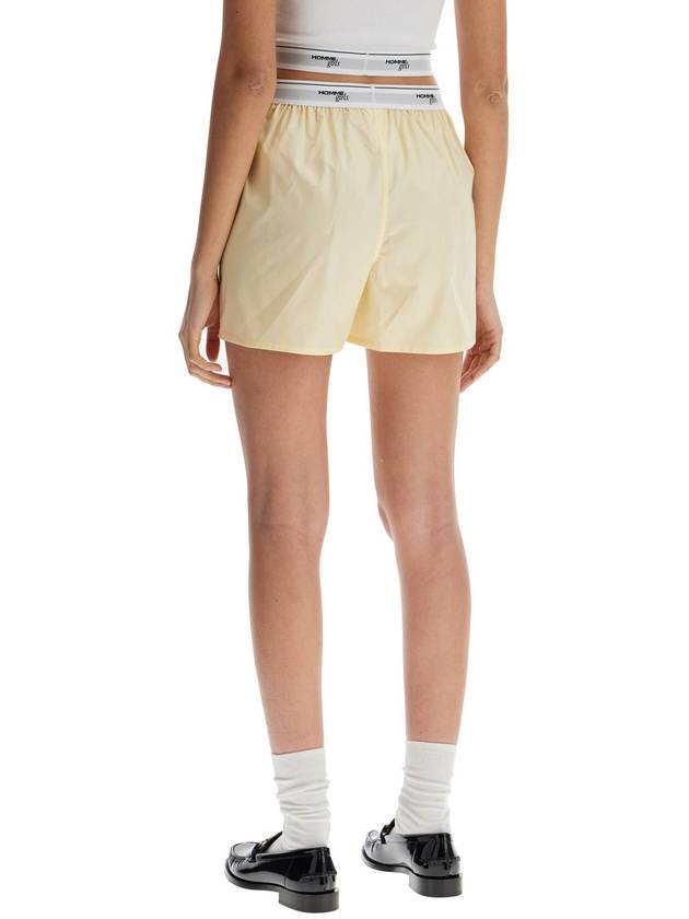 high-waisted pale yellow cotton boxer - HOMMEGIRLS - BALAAN 3