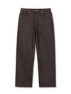 Semi-wide raw denim pants BROWN - WEST GRAND BOULEVARD - BALAAN 1