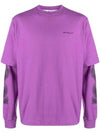 Double Layer Knit Top Purple - OFF WHITE - BALAAN 1