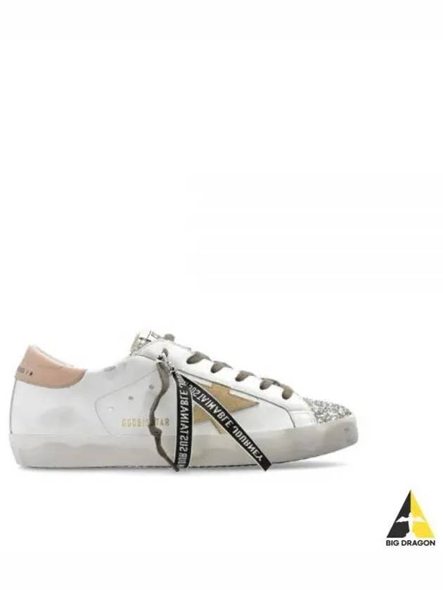 Platinum Glitter Toe Leather Low Top Sneakers White - GOLDEN GOOSE - BALAAN 2