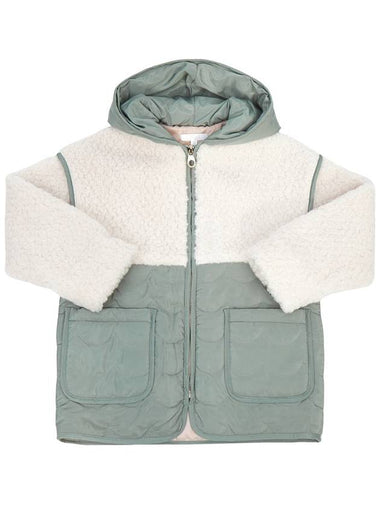 Kids C16418 690 6A12A Hooded Padded Jumper Jacket Adults can wear - CHLOE - BALAAN 1