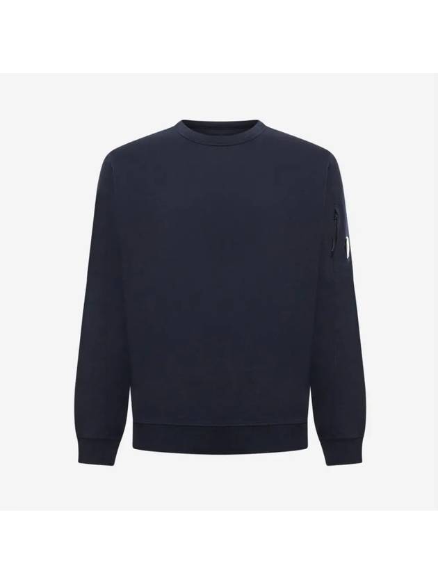 Lens Wappen Light Fleece Sweatshirt Navy - CP COMPANY - BALAAN 2