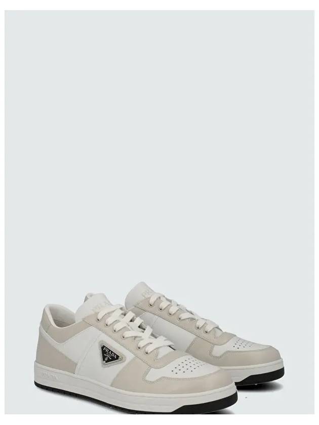 Downtown Calfskin Low Top Sneakers Bianco - PRADA - BALAAN 6