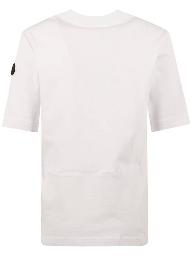 Embossed Logo Short Sleeve T-Shirt White - MONCLER - BALAAN 3