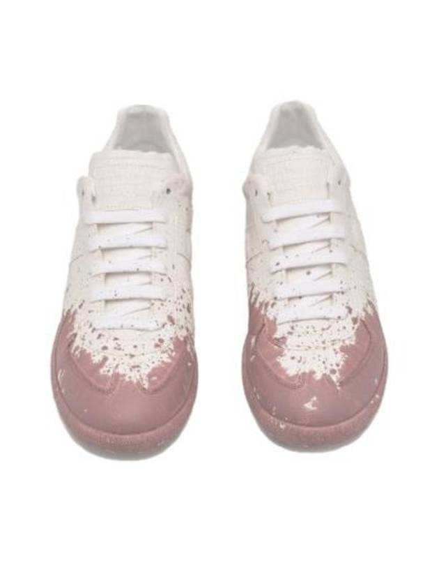 Replica Painting Low Top Sneakers White Pink - MAISON MARGIELA - BALAAN 3