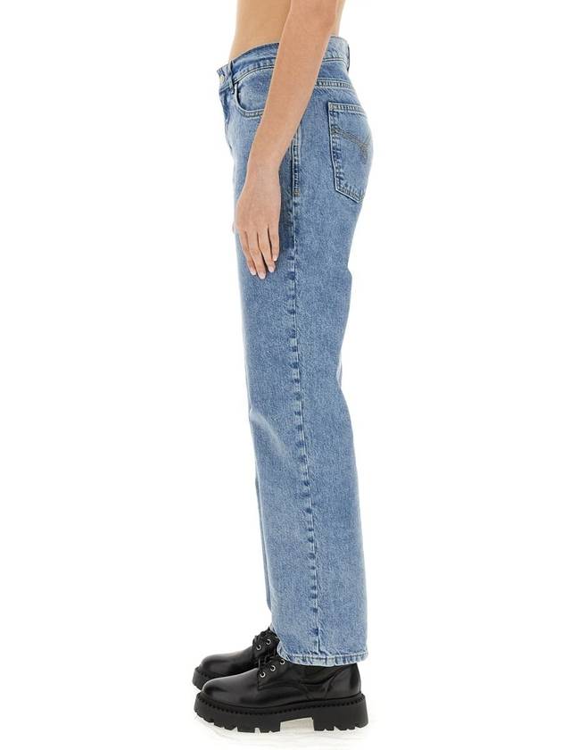 Denim Straight Pants 03253236 1295 DENIM - MOSCHINO - BALAAN 4