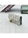 Saddle Flap Card Holder Grey  Oblique Jacquard - DIOR - BALAAN 3