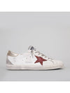 Superstar Leather Low Top Sneakers Red White - GOLDEN GOOSE - BALAAN 2