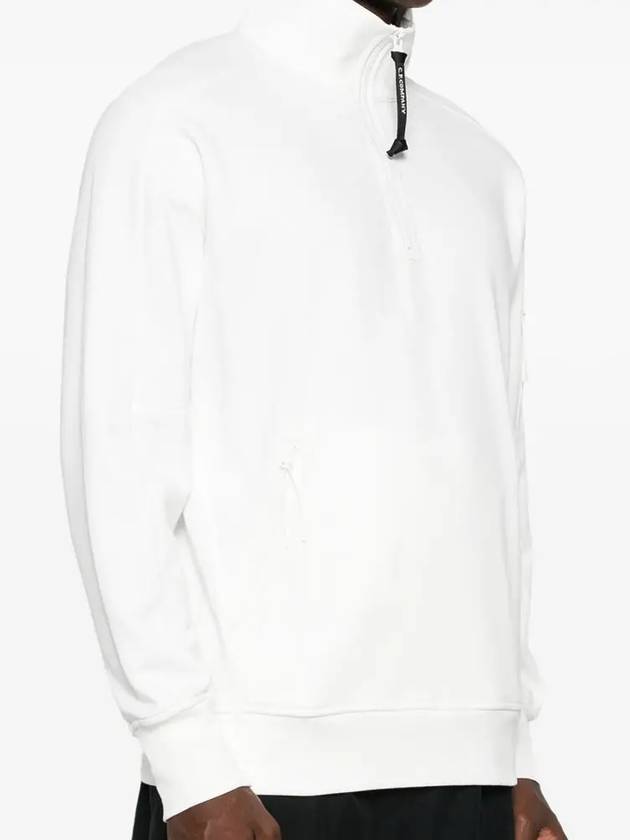 CP Company Diagonal Raised Fleece Polo Sweatshirt 17CMSS027A 005086W 103 - CP COMPANY - BALAAN 4