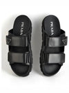 Strap Leather Sandals Black - PRADA - BALAAN 2