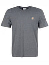 Fox Head Patch Classic Short Sleeve T-Shirt Grey Melange - MAISON KITSUNE - BALAAN 2