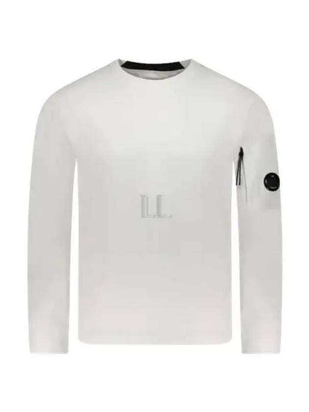 Diagonal Raised Fleece Lens Sweatshirt White - CP COMPANY - BALAAN 2