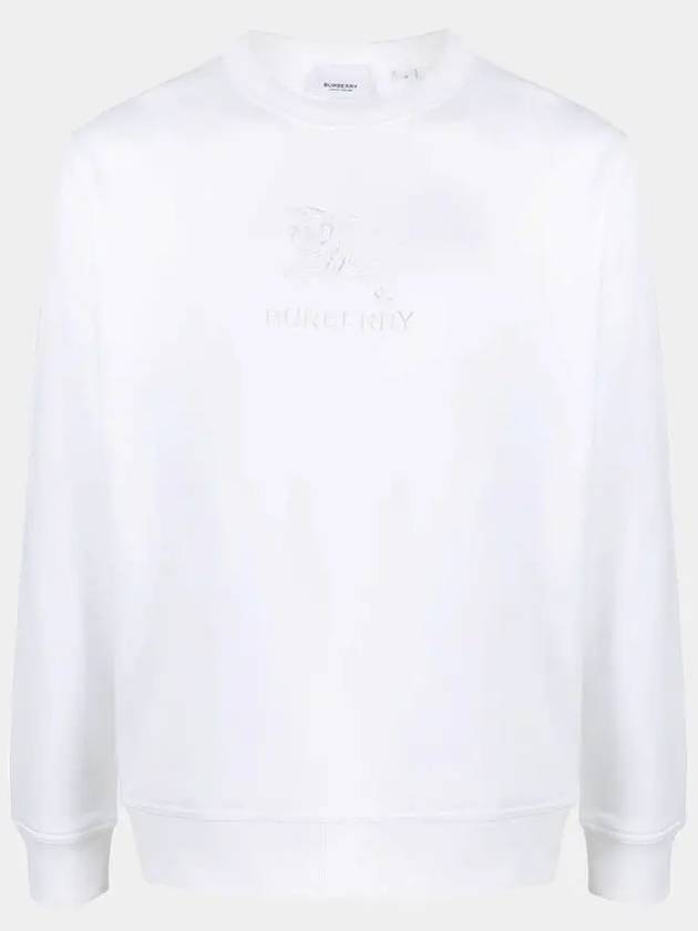 Embroidered EKD Logo Sweatshirt White - BURBERRY - BALAAN 2