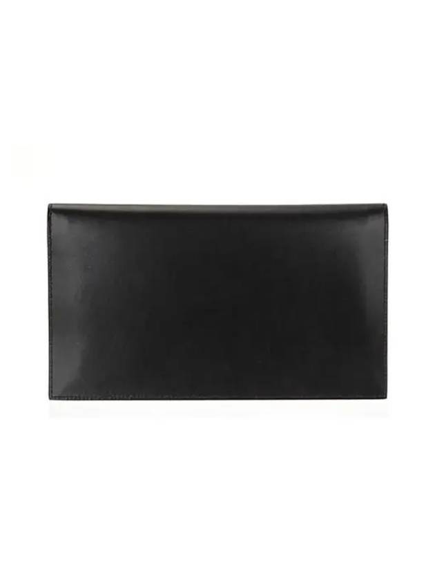 Uptown Shiny Clutch Bag Black Gold - SAINT LAURENT - BALAAN 3