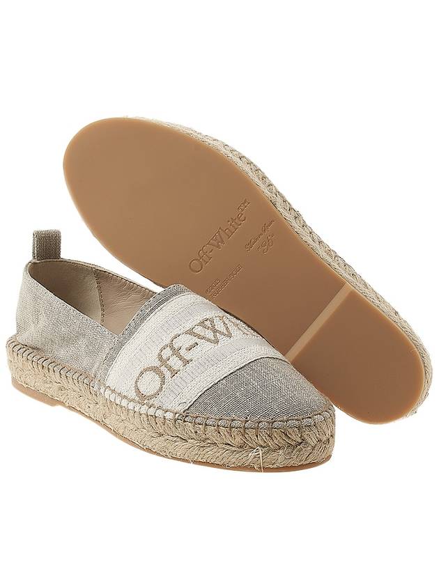 Logo Canvas Espadrilles Beige - OFF WHITE - BALAAN.