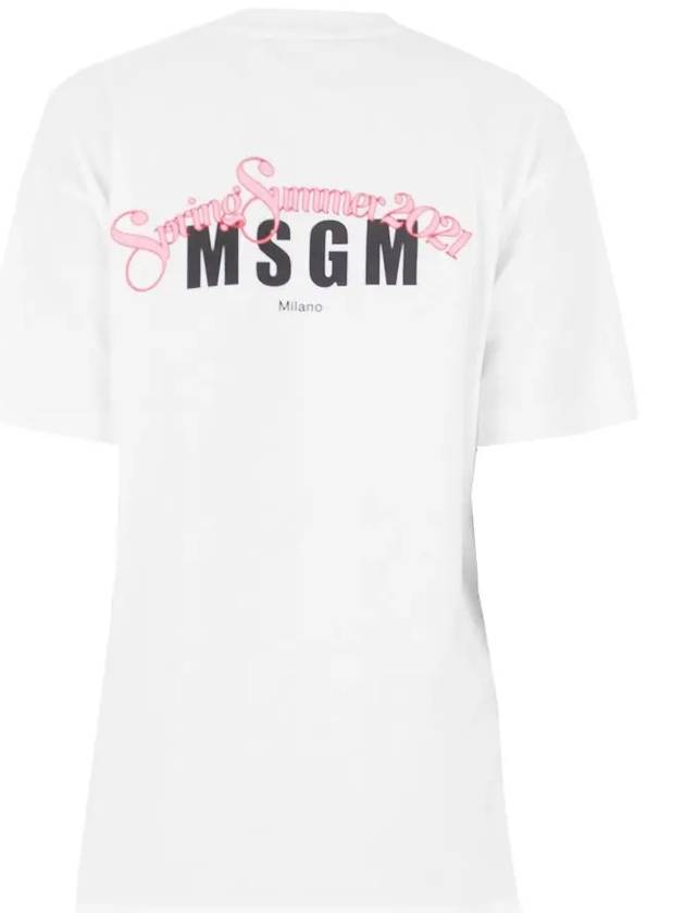 12th Anniversary Back Logo Printing T-Shirt 3042MDM206 217498 01 - MSGM - BALAAN 1