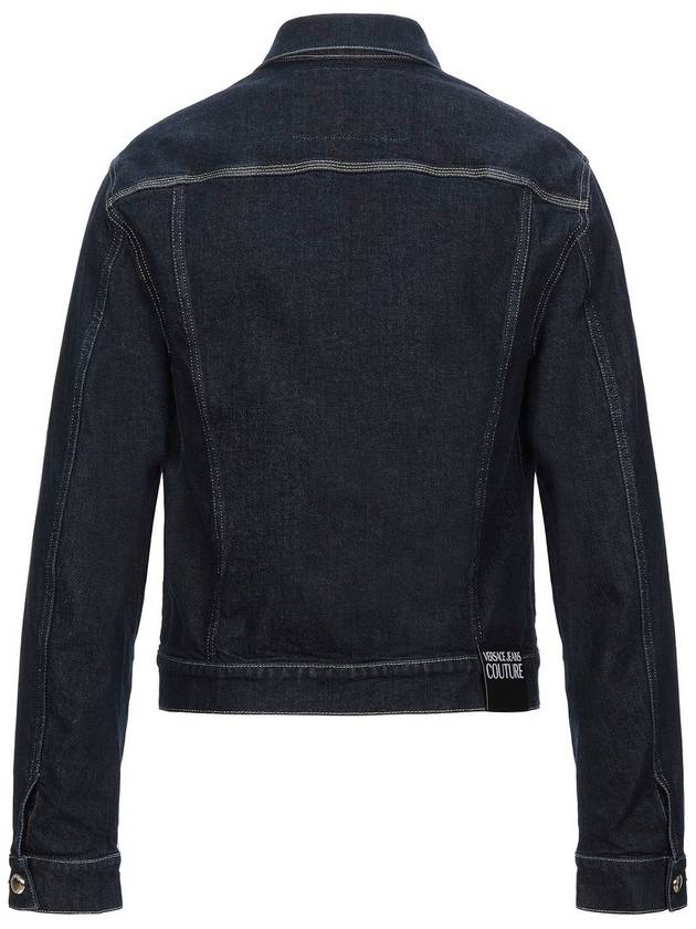 Jeans Couture Indigo Pure Gold Stitch Denim Jacket - VERSACE - BALAAN 7