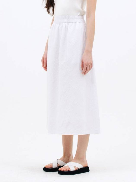 crease midi skirt white - JUN BY JUN K - BALAAN 1