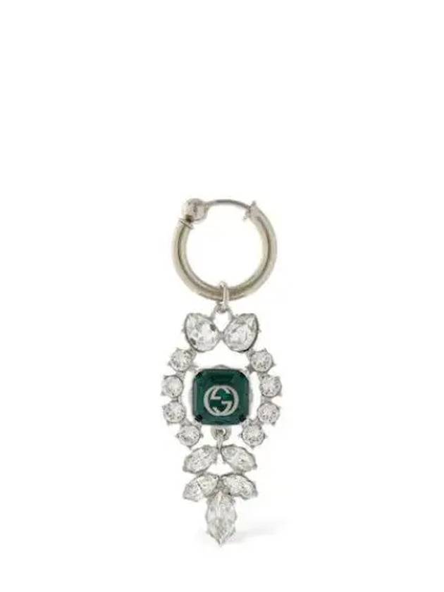 INTERLOCKING Interlocking G Crystal Piercing Silver - GUCCI - BALAAN 2