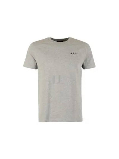 Wave Short Sleeve T-Shirt Heather Pale Grey - A.P.C. - BALAAN 2