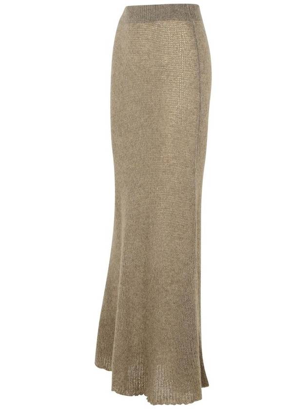 Lisa Yang 'Kelsy' Long Skirt In Brown Silk Blend - LISA YANG - BALAAN 2