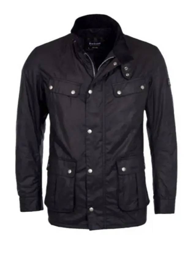 Duke Wax Button Jacket Black - BARBOUR - BALAAN 2