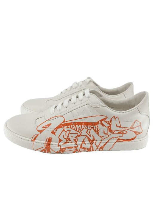 Men's Quicker Low Top Sneakers White - HERMES - BALAAN 1